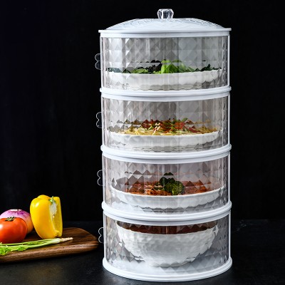 New coming storage food cover dust proof  multilayer food box plastic insulation food cover