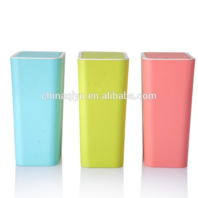 Rectangular Colorful Plastic Waste Bin Trash Bin With Easy Open Lid