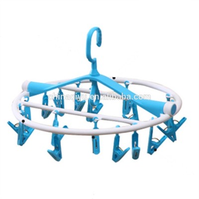 Round Durable plastic sock hanger with 18 PEGS