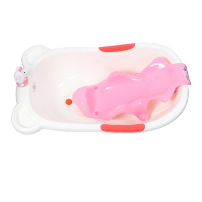 Portable cheap safe plastic bathing seats cute duck bath support for baby boys and girls