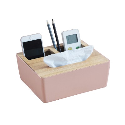 Multi-funtion Wholesale PP Plastic Bamboo Tissue Box Cover Napkin Tissue Holder for Table